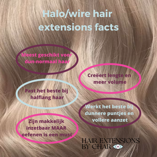 Halo/wire hair extensions - alle feiten op een rijtje.