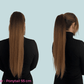 Ponytail hair extensions #1B/1C mix