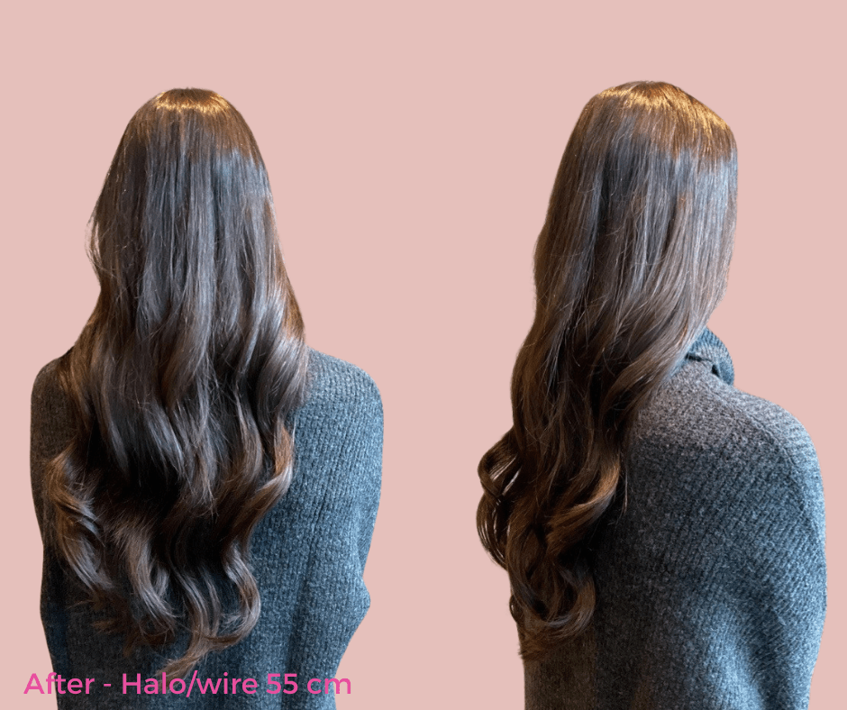 Halo/wire hair extensions #2/4 mix