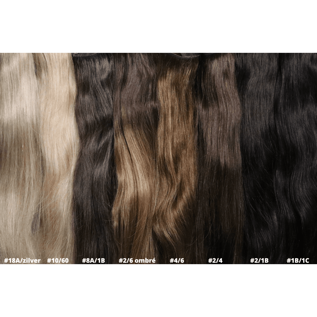 Halo/wire hair extensions #18A/Zilver mix