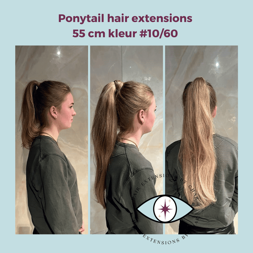 Ponytail hair extensions #8A/1B mix