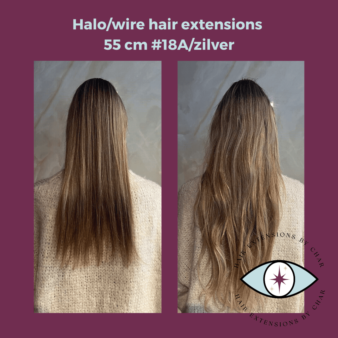 Halo/wire hair extensions #4/6mix